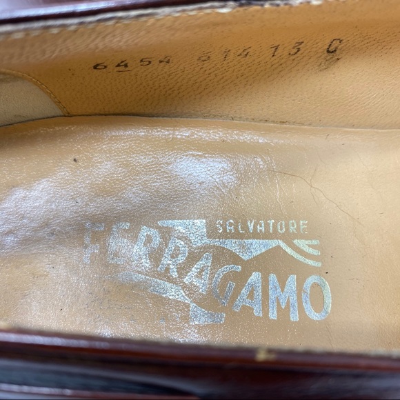 Salvatore Ferragamo Mens Brown Slip On’s W101 - Picture 5 of 7